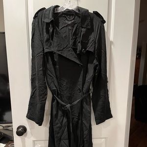 Black trench coat